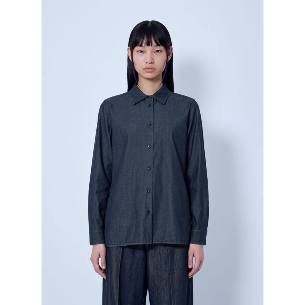 Max Mara Women Button-Down Denim Shirt